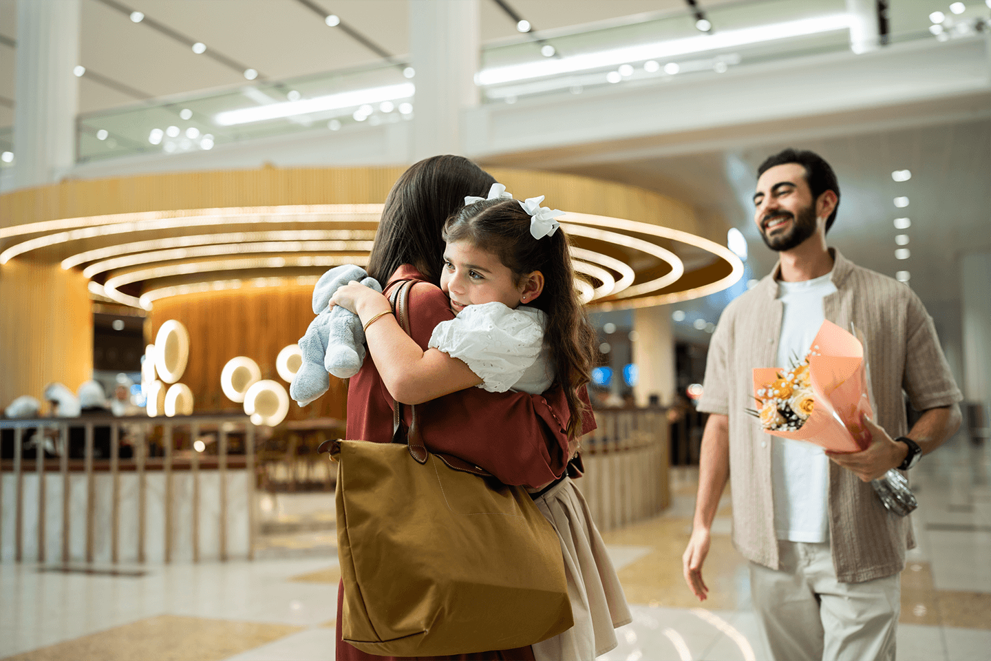 Family reunion at DXB airport